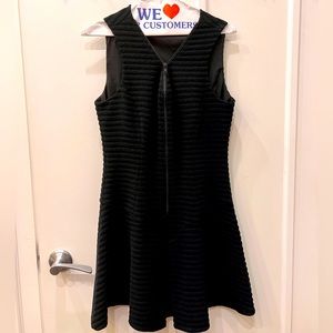 Theory Boucle striped little black dress